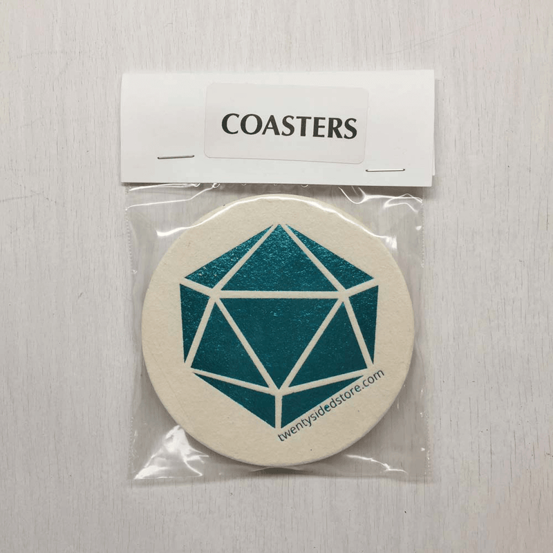 Twenty Sided™ Coaster Set (8ct) Logo Foil