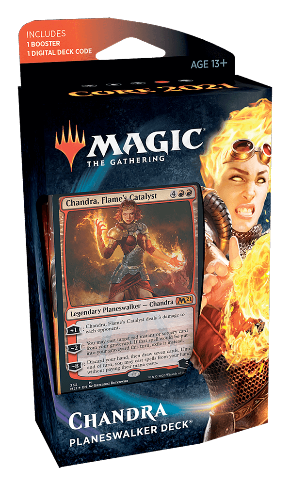 mtg m21 cards MTG Planeswalker Deck : Core Set 2021 (M21) Chandra — Twenty Sided