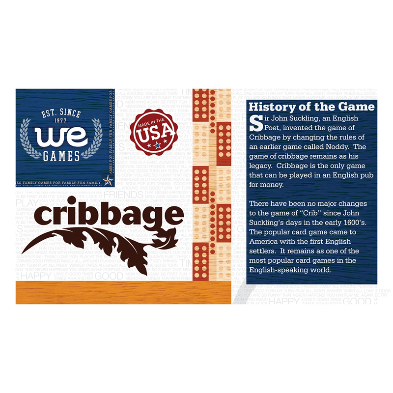 Cribbage 3-track (Tri-Color) Natural Wood