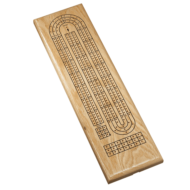 Cribbage 3-track Natural Wood