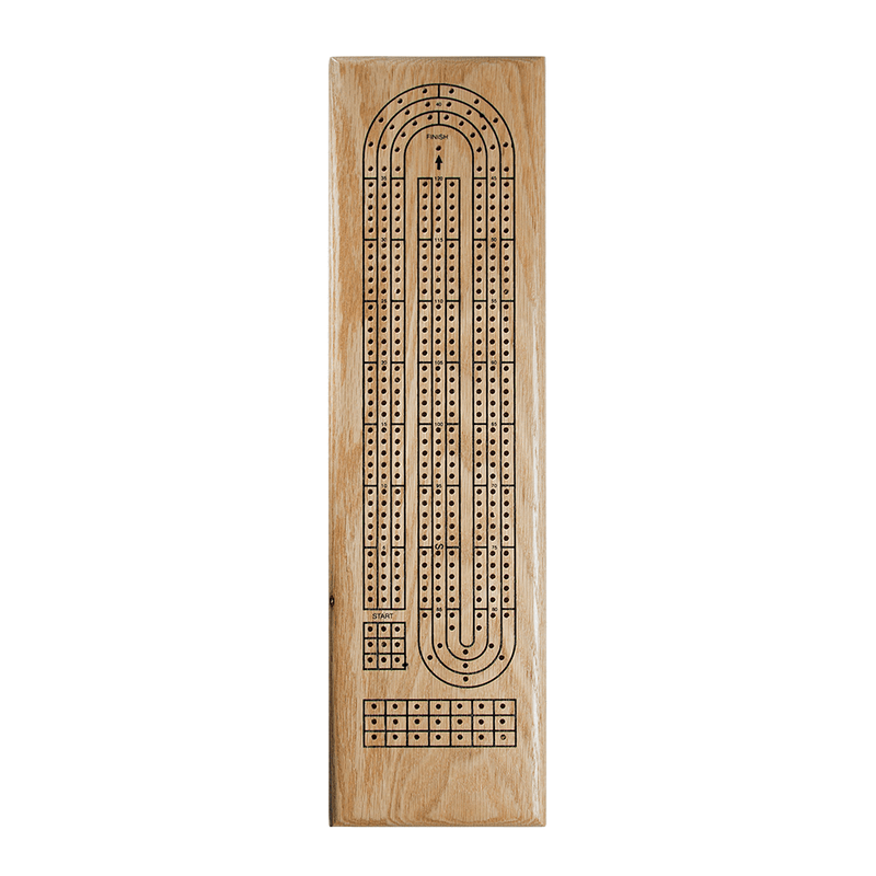 Cribbage 3-track Natural Wood