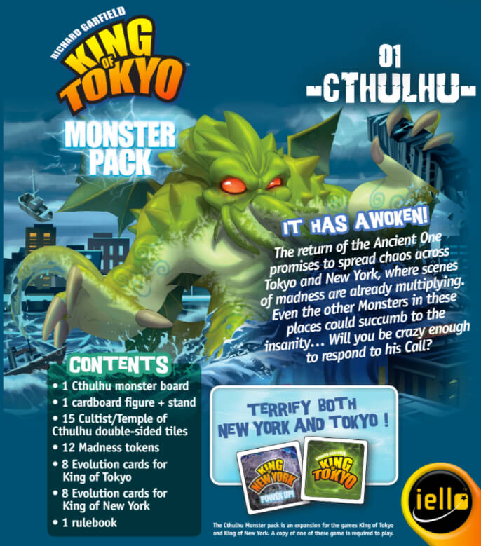 King of Tokyo / New York (2nd ed) Monster Pack 1 Cthulhu
