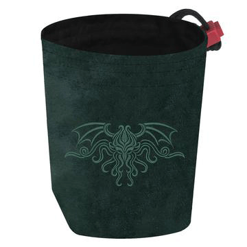 Dice Bag Cthulhu (4x4x6in) Crest : Green / Black