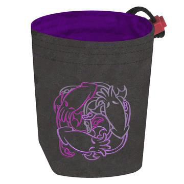 Dice Bag Cthulhu (4x4x6in) Crest : Grey / Purple
