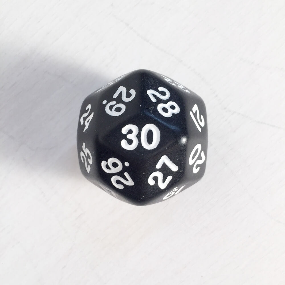 Polyhedral Dice Jumbo d30 (30mm) Assorted