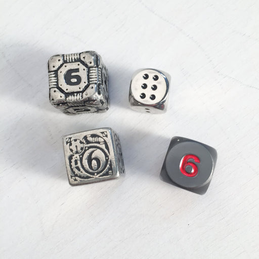 Polyhedral Dice Metal d6 : Assorted