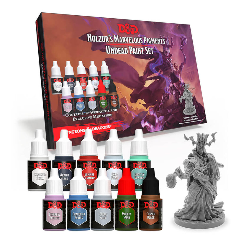 Paint Kit D&D Nolzur's Marvelous Pigments (10ct) Undead + Acererak Mini