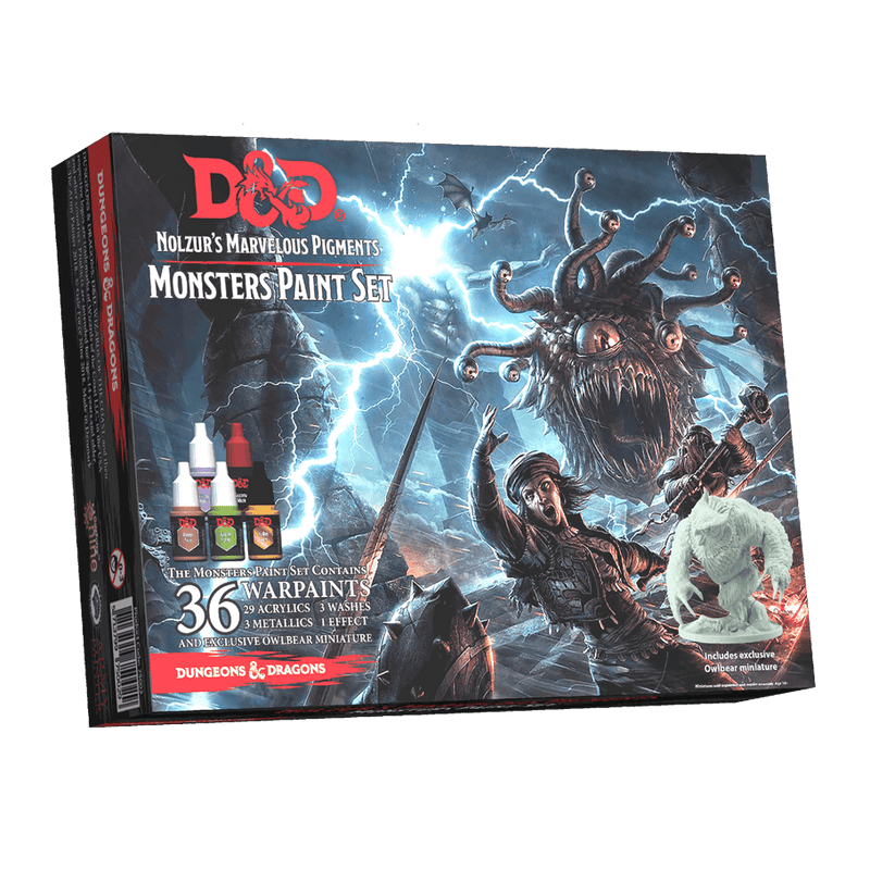 Paint Kit D&D Nolzur's Marvelous Pigments (36ct) Monster + Owlbear Mini