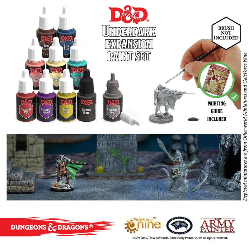 Paint Kit D&D Nolzur's Marvelous Pigments (10ct) Underdark + Drizzit Mini
