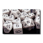 Dice Set 36d6 Opaque (12mm) 25810 Grey / Black