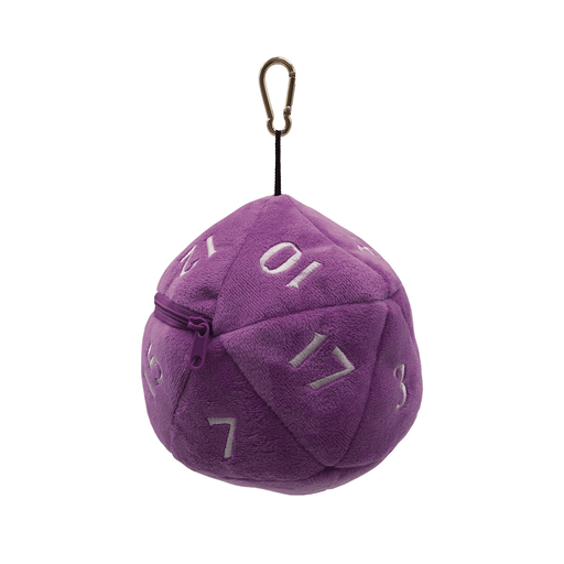 Dice Bag Plush d20 (6x6x6in) Purple