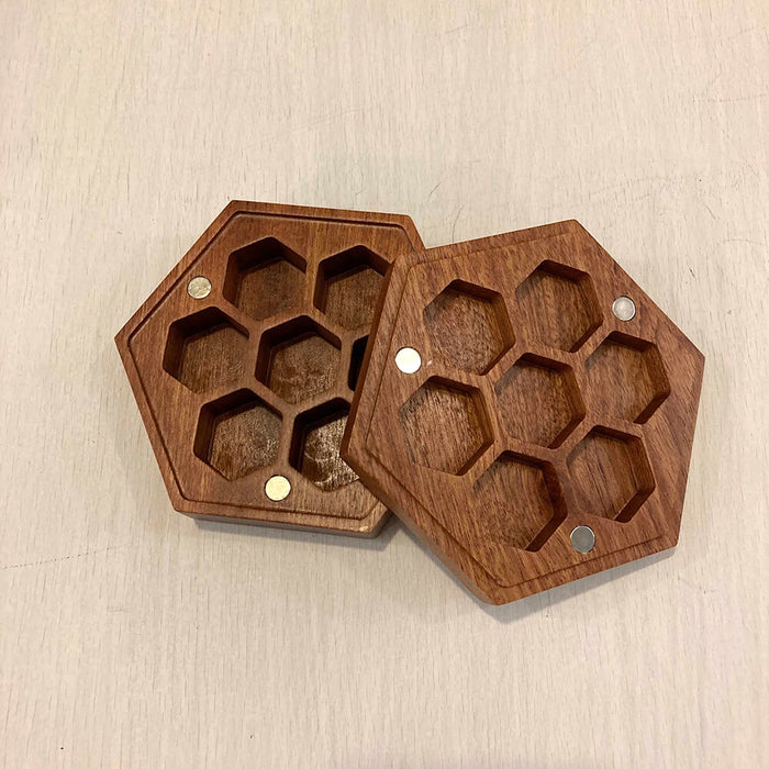 Wood Box Dice Hive Rosewood