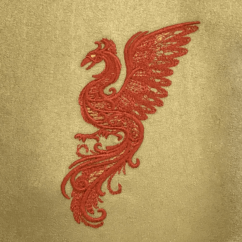 Dice Bag Baroque (4x4x6in) Phoenix