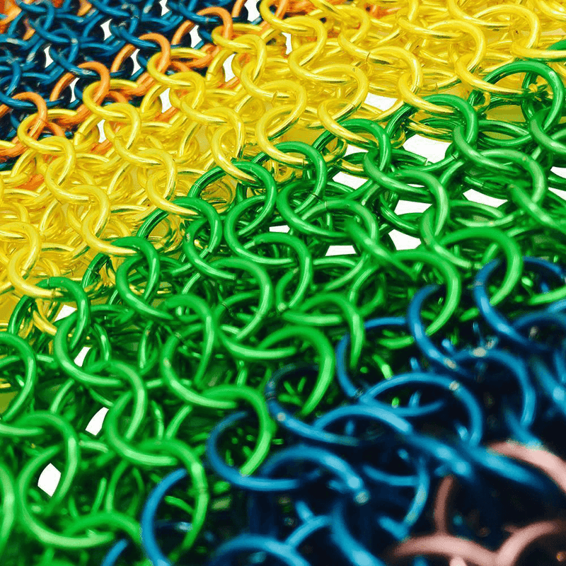 Dice Bag Chainmail : Rainbow