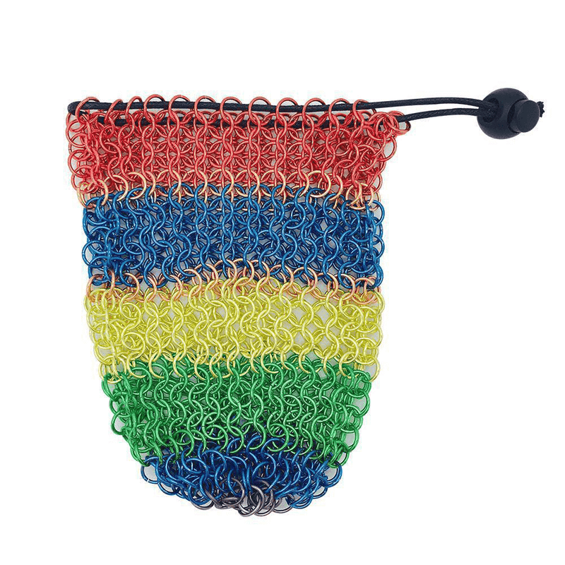 Dice Bag Chainmail : Rainbow
