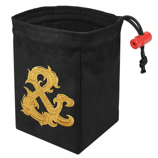 Dice Bag (4x4x6in) Gilded Ampersand
