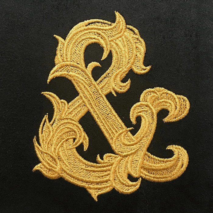 Dice Bag (4x4x6in) Gilded Ampersand