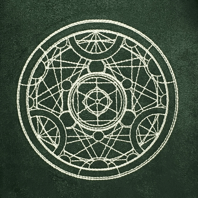 Dice Bag Glow in the Dark (4x4x6in) Alchemy Medallion