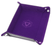 Dice Tray (8x11in) Leather Black / Velvet Purple