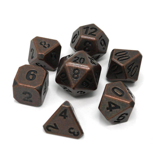 Dice 7-set Metal Forge (16mm) Ancient Copper