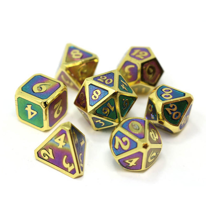 Dice 7-set Metal Mythica (16mm) Helios