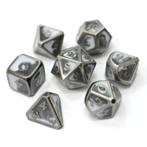 Dice 7-set Metal Mythica (16mm) Spellbinder Shadesteel