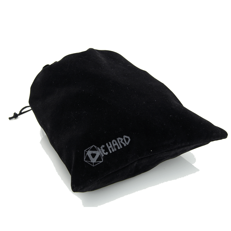 Dice Bag Velvet (5x6.5in) Satin Lining Gray