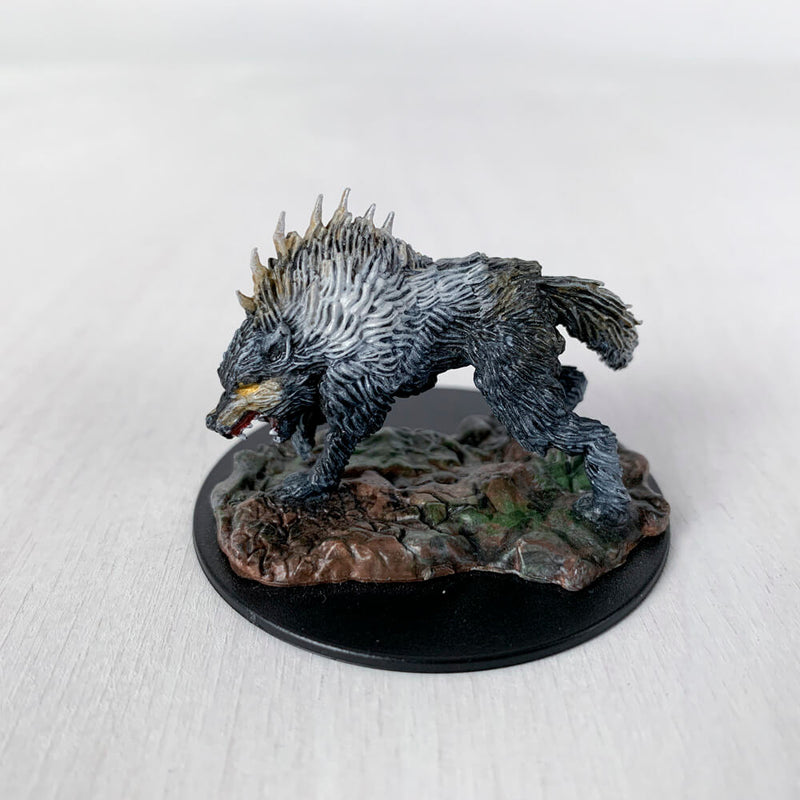 Pro Painted Miniature by Lauren Bilanko | Dire Wolf