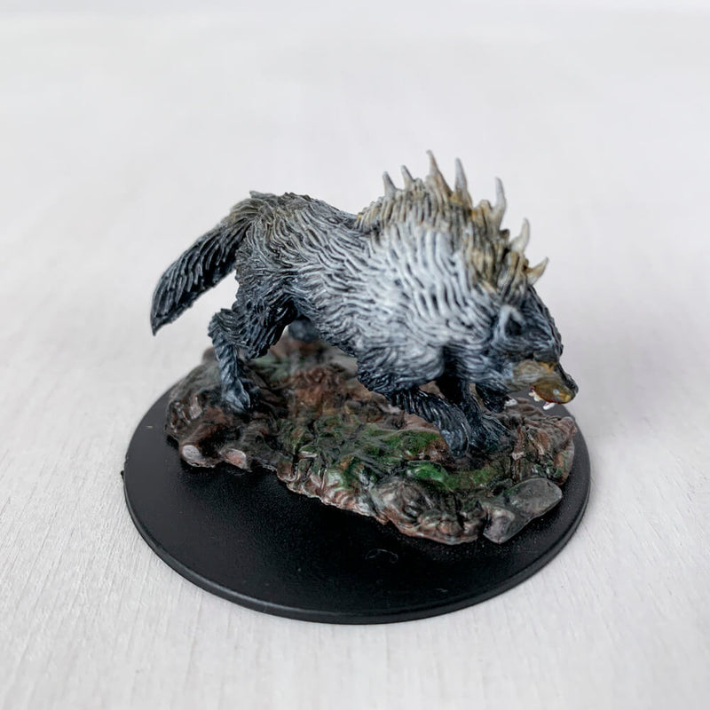 Pro Painted Miniature by Lauren Bilanko | Dire Wolf