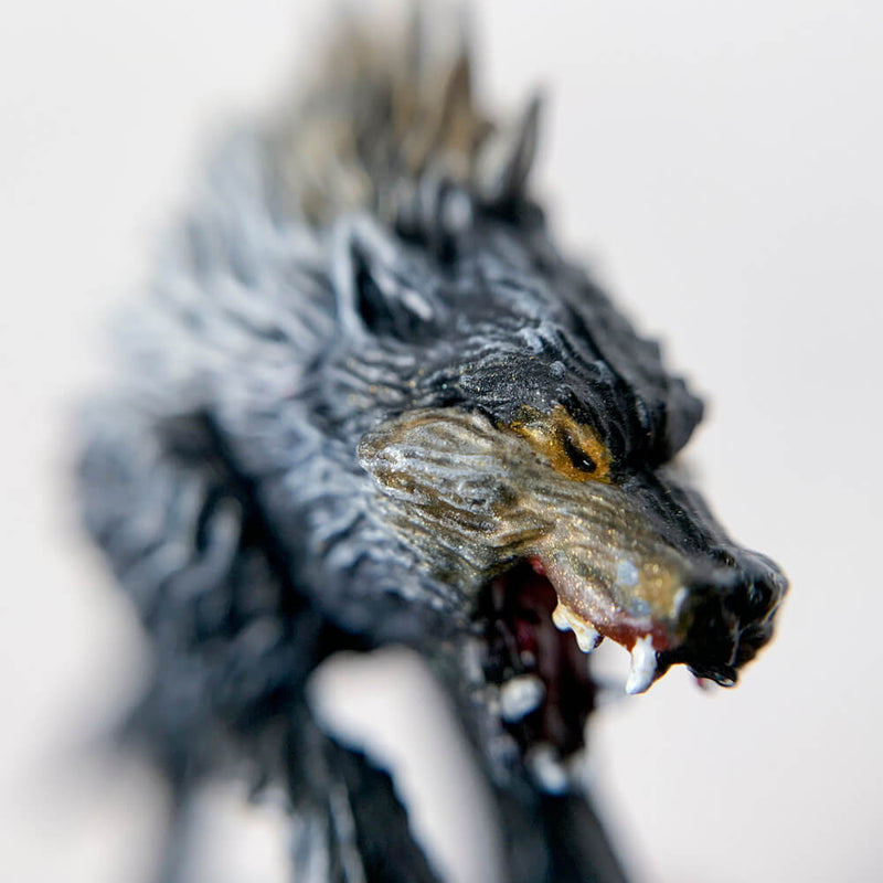 Pro Painted Miniature by Lauren Bilanko | Dire Wolf