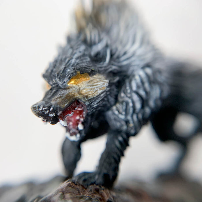 Pro Painted Miniature by Lauren Bilanko | Dire Wolf