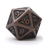 Dice Dire d20 Metal Mythica (25mm) Dark Copper