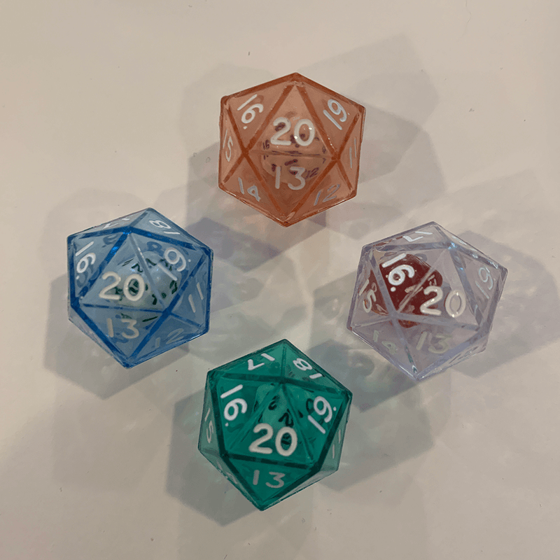 Polyhedral Dice d20 (26mm) Double d20