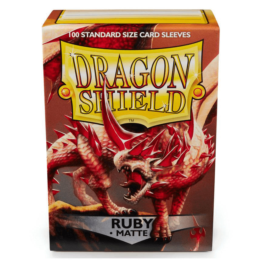 Dragon Shield Standard Sized Card Sleeves 100 Ct. Matte Ruby