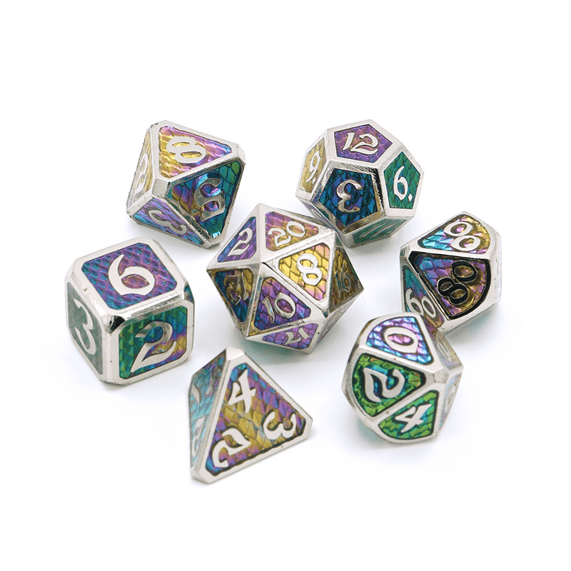 Dice 7-set Metal Drakona (16mm) Khaos Aether