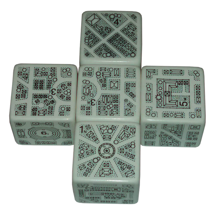 DungeonMorph Dice 5ct (25mm) Cities