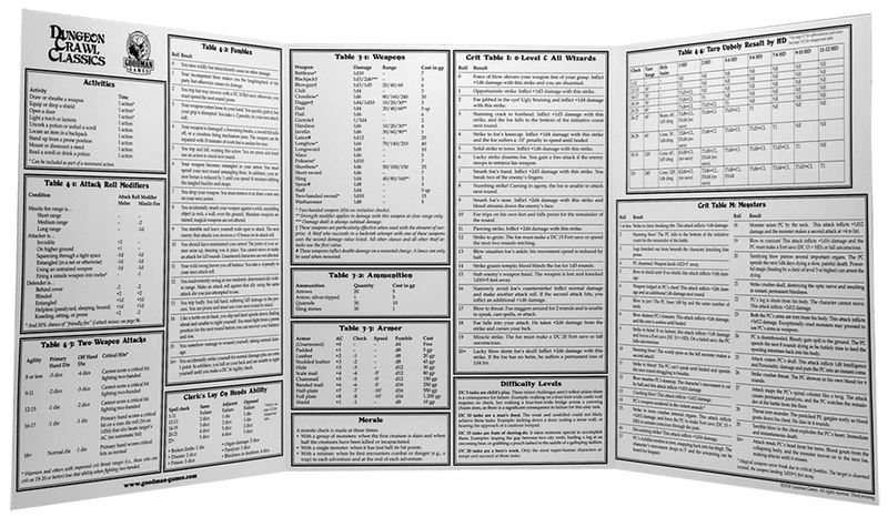 Dungeon Crawl Classics (5th ed) DM Screen