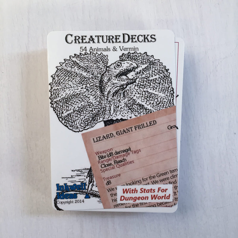 Dungeon World Creature Deck : Animals