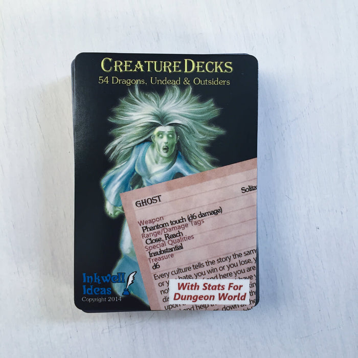 Dungeon World Creature Deck : Dragons, Undead, & Outsiders