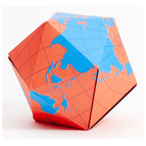 Dymaxion Globe (Orange / Blue)