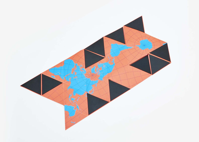 Dymaxion Globe (Orange / Blue)