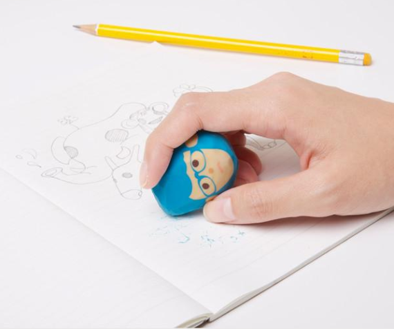 Eraser Rubber Barber : Gold / Purple