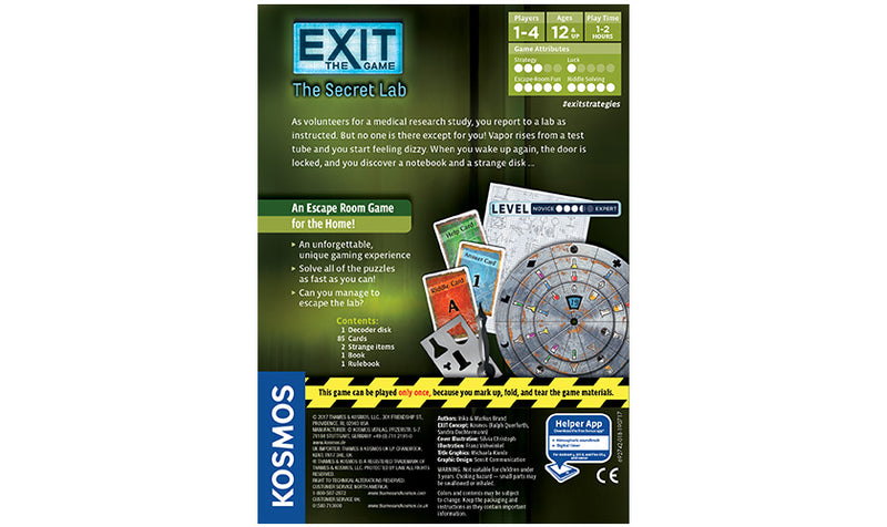 Exit : The Secret Lab
