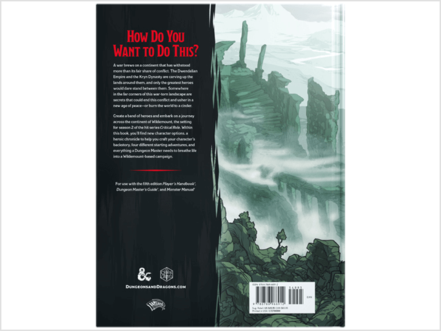 D&D (5e) Critical Role Explorer's Guide to Wildemount