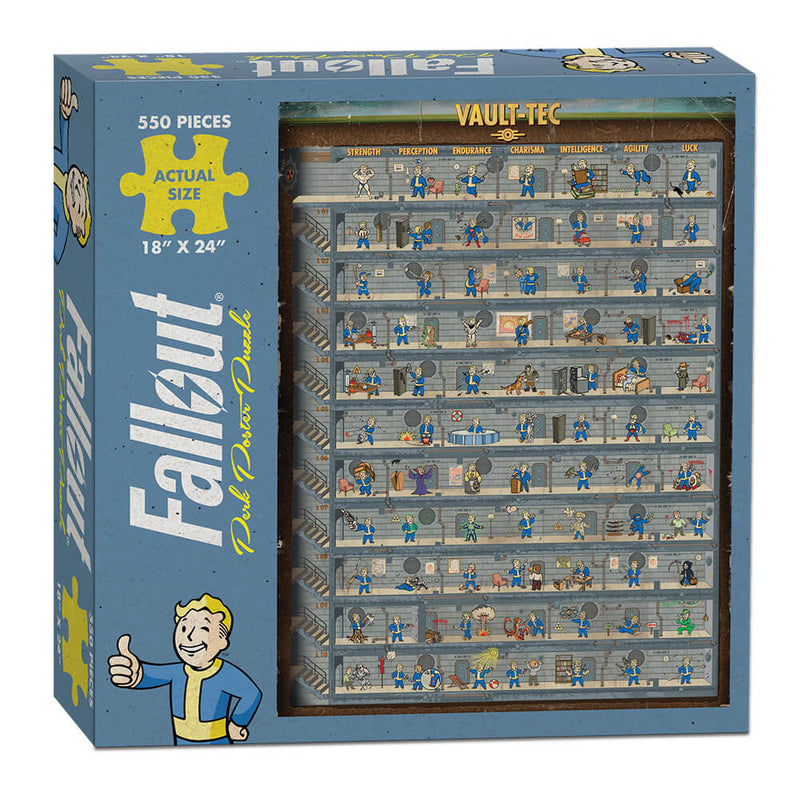 Puzzle (550pc) Fallout Perk Poster