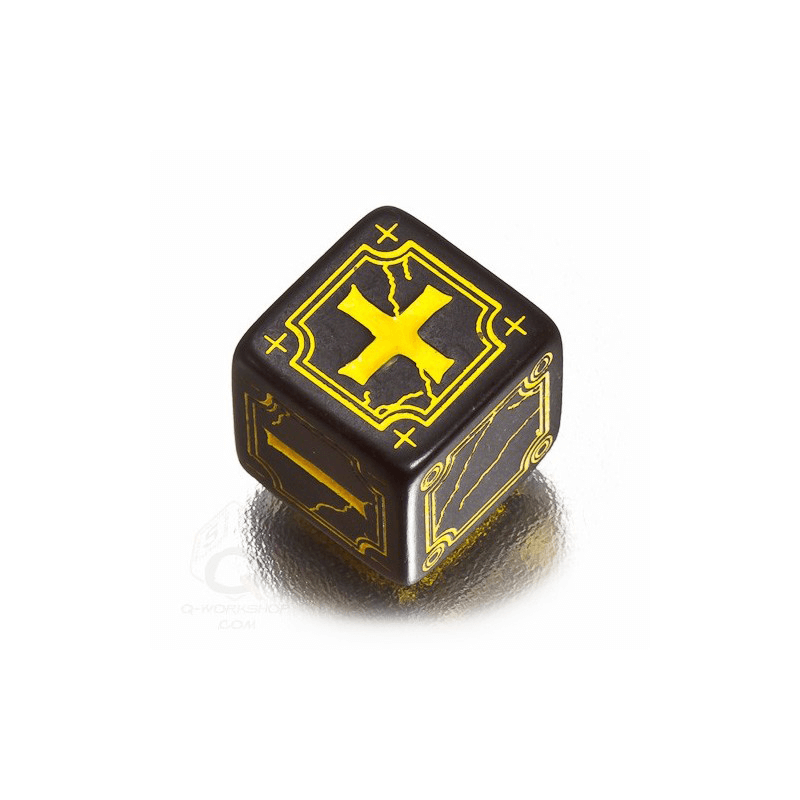 Fate Dice Set 4d6 (16mm) Ancient Black / Yellow