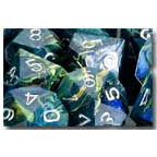 Dice Set 36d6 Festive (12mm) 27845 Green / Silver