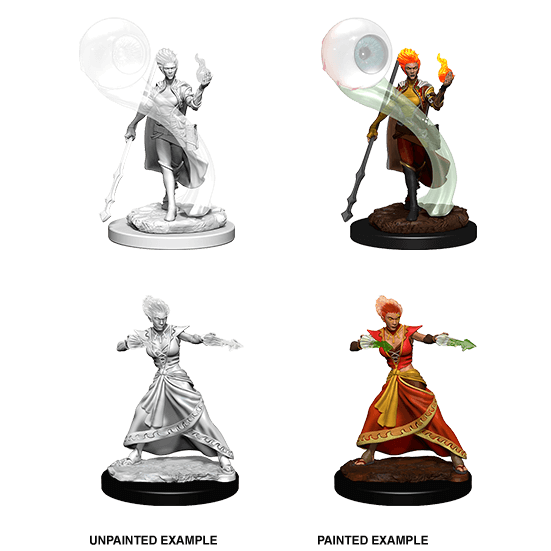 Mini - D&D Nolzur's Marvelous : Fire Genasi Wizard (Female)