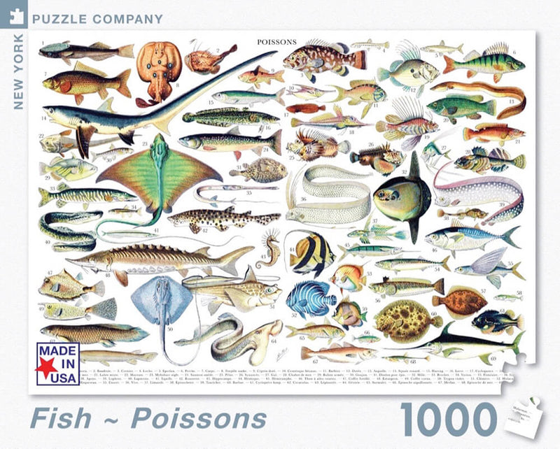 Puzzle (1000pc) Fish - Poissons