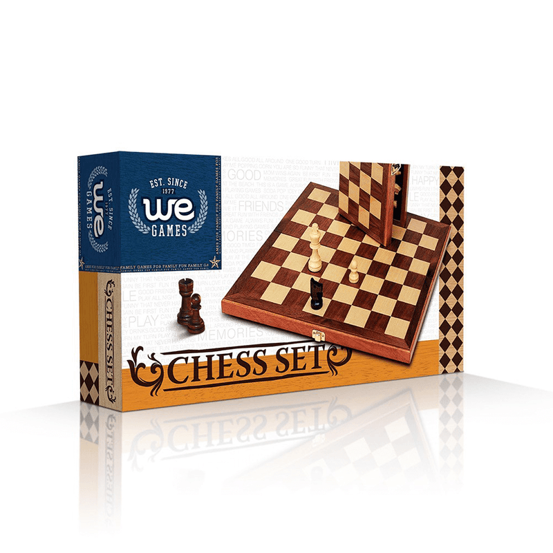 Chess Set (11in) Folding Walnut